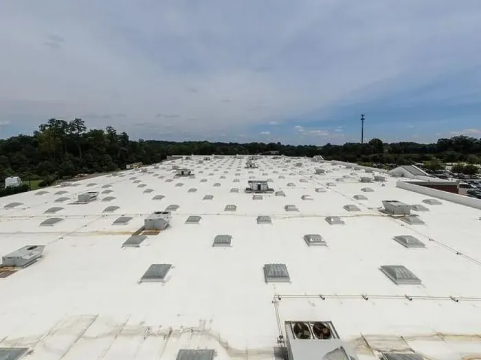 Framed Print : Drone photos of commercial roofs Framed Print : Drone photos of commercial roofs