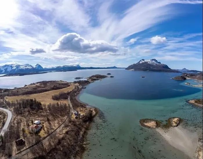 Framed Print : Drone shot over the islands of Storoya, Hestoya, Amnoya and Gronnoya in Nordland county, Norway Framed Print : Drone shot over the islands of Storoya, Hestoya, Amnoya and Gronnoya in Nordland county, Norway