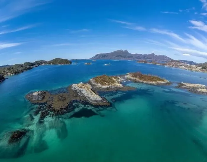 Framed Print : Drone shot over the islands of Storoya, Hestoya, Amnoya and Gronnoya in Nordland county, Norway Framed Print : Drone shot over the islands of Storoya, Hestoya, Amnoya and Gronnoya in Nordland county, Norway