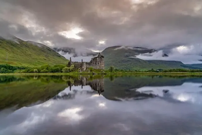 Framed Print : Drone shot of Kilchurn Castle, Scotland Framed Print : Drone shot of Kilchurn Castle, Scotland
