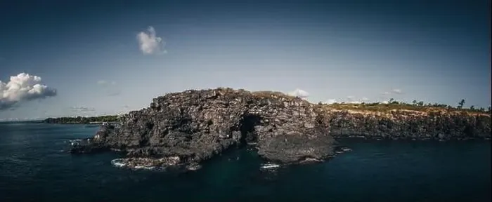 Framed Print : Drone shot taken from the top of the cliff near albion in mauritius island Framed Print : Drone shot taken from the top of the cliff near albion in mauritius island