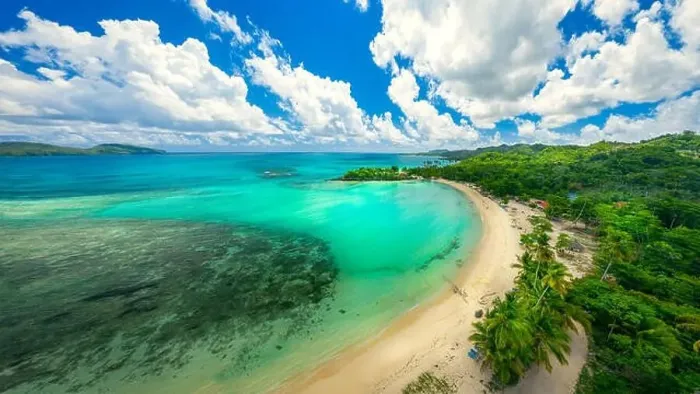 Framed Print : Drone shot of tropical beach.Samana peninsula, Playa Rincon beach, Dominican Republic Framed Print : Drone shot of tropical beach.Samana peninsula, Playa Rincon beach, Dominican Republic