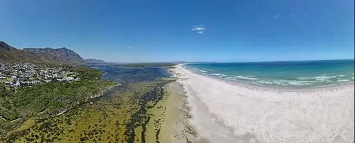 Framed Print : Drone view at the beach of Hermanus on South Africa Framed Print : Drone view at the beach of Hermanus on South Africa