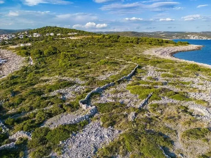 Framed Print : Drone view of beautiful, rough coast of Punta Planka Framed Print : Drone view of beautiful, rough coast of Punta Planka