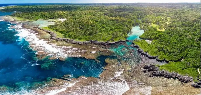 Framed Print : Drone view of The Blue Lagoon, Port Vila, Efate, Vanuatu - famous tourist destination Framed Print : Drone view of The Blue Lagoon, Port Vila, Efate, Vanuatu - famous tourist destination