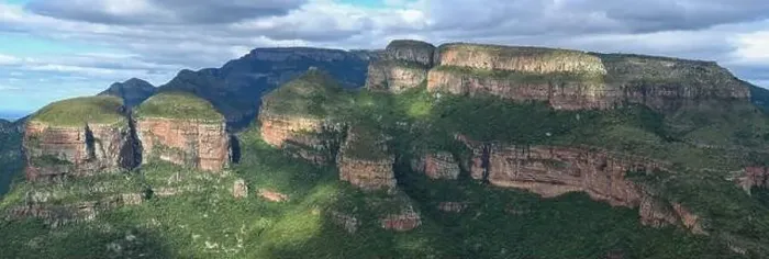 Framed Print : Drone view at Blyde river canyon on South Africa Framed Print : Drone view at Blyde river canyon on South Africa