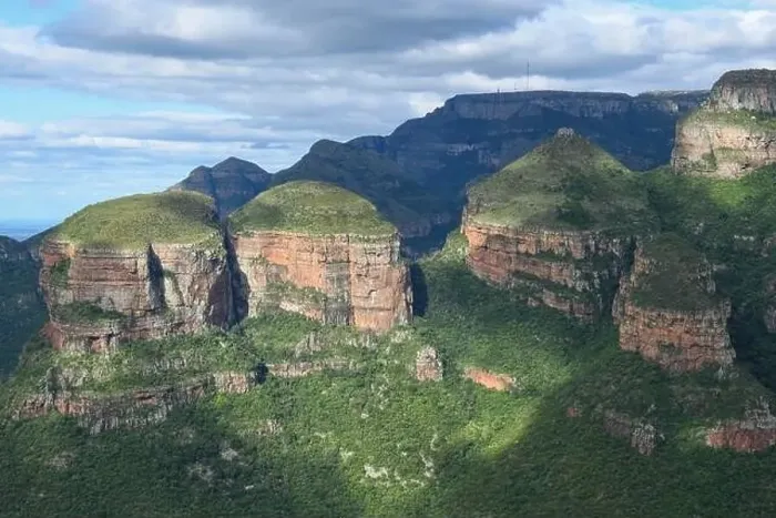 Framed Print : Drone view at Blyde river canyon on South Africa Framed Print : Drone view at Blyde river canyon on South Africa