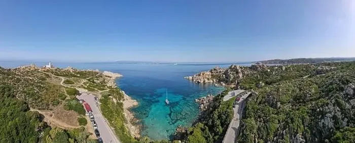 Framed Print : Drone view at Cala Spinosa near Santa Teresa di Gallura on Sardinia in Italy Framed Print : Drone view at Cala Spinosa near Santa Teresa di Gallura on Sardinia in Italy