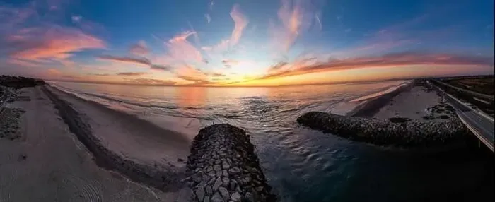 Framed Print : A Drone View of a Carlsbad, California