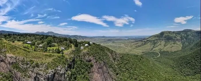 Framed Print : Drone view at the countryside of Hogsback in South Africa Framed Print : Drone view at the countryside of Hogsback in South Africa
