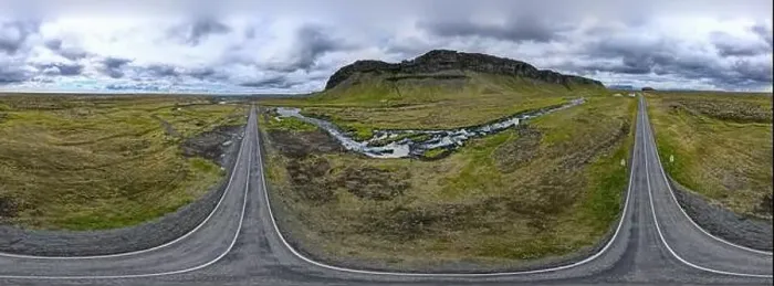 Framed Print : Drone view at Fossalar waterfall on Iceland Framed Print : Drone view at Fossalar waterfall on Iceland