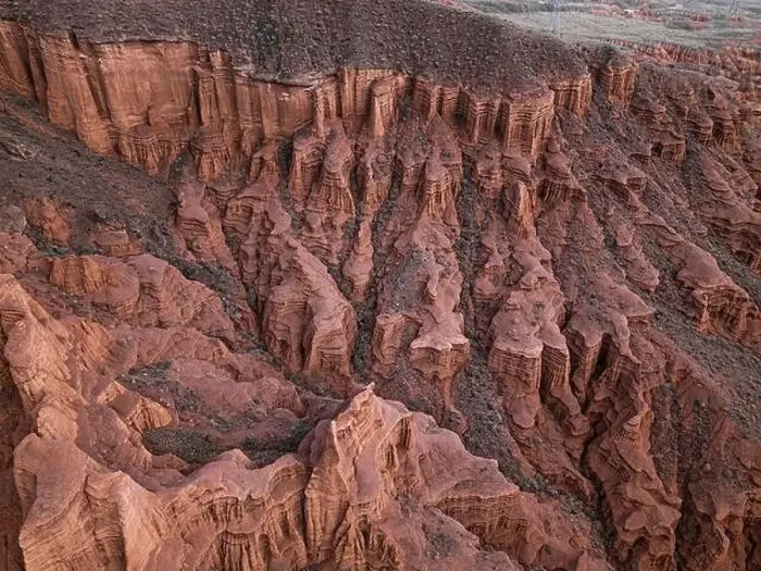 Framed Print : Drone view of Kok-Moinok Canyon Framed Print : Drone view of Kok-Moinok Canyon