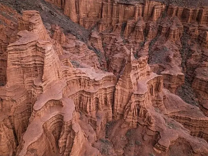Framed Print : Drone view of Kok-Moinok Canyon Framed Print : Drone view of Kok-Moinok Canyon