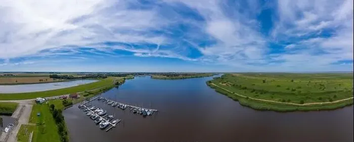 Framed Print : Drone view with landscape of the Ley Bay, Greetsiel, Lower Saxony, Germany, Europe Framed Print : Drone view with landscape of the Ley Bay, Greetsiel, Lower Saxony, Germany, Europe