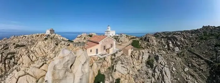 Framed Print : Drone view at the lighthouse of Capo Testa near Santa Teresa di Gallura on Sardinia in Italy Framed Print : Drone view at the lighthouse of Capo Testa near Santa Teresa di Gallura on Sardinia in Italy