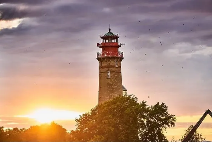 Framed Print : drone view of lighthouses in sunset from northern part of island of Ruegen - called Kap Arkona Framed Print : drone view of lighthouses in sunset from northern part of island of Ruegen - called Kap Arkona