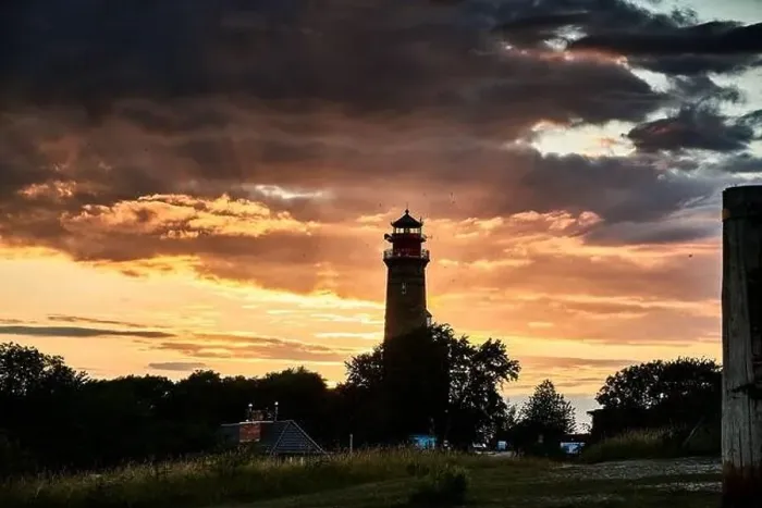 Framed Print : drone view of lighthouses in sunset from northern part of island of Ruegen - called Kap Arkona Framed Print : drone view of lighthouses in sunset from northern part of island of Ruegen - called Kap Arkona