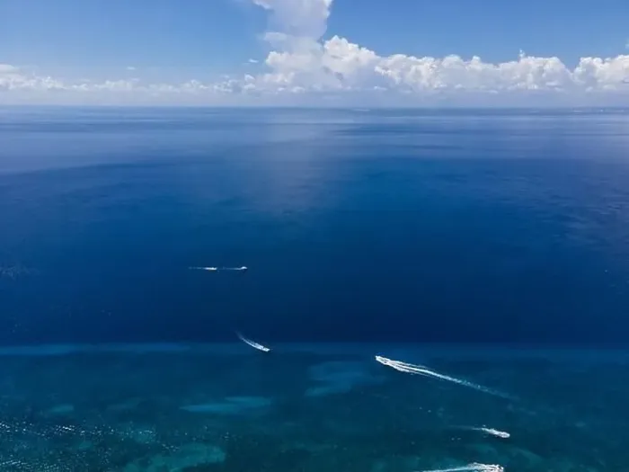 Framed Print : Drone view of mexican caribbean sea in Cozumel Framed Print : Drone view of mexican caribbean sea in Cozumel