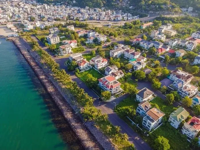 Framed Print : Drone view of Nha Trang city and An Vien village, Vietnam Framed Print : Drone view of Nha Trang city and An Vien village, Vietnam