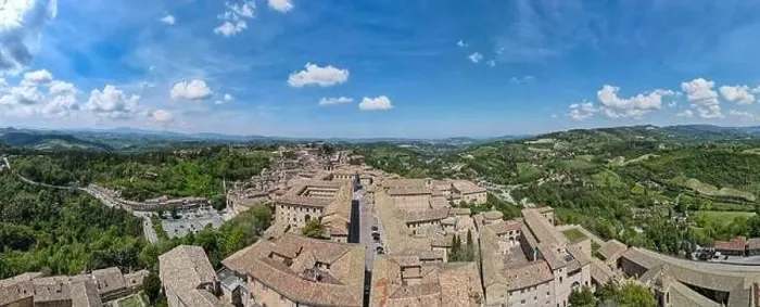 Framed Print : Drone view at Urbino on Italy, Unesco world heritage Framed Print : Drone view at Urbino on Italy, Unesco world heritage