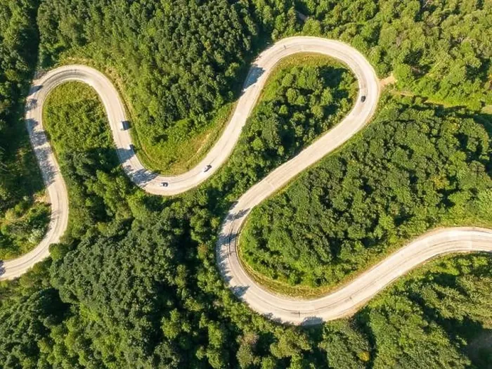 Framed Print : Drone view of the winding road from Domanic Town of Kutahya to Inegöl direction Framed Print : Drone view of the winding road from Domanic Town of Kutahya to Inegöl direction
