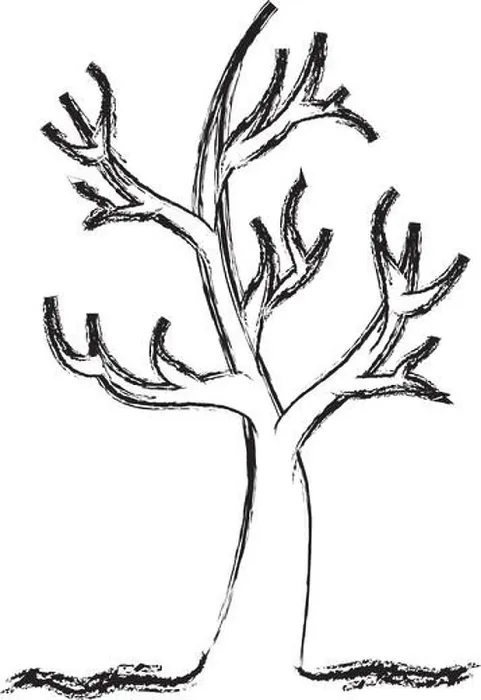 Framed Print : dry tree isolated icon vector illustration design