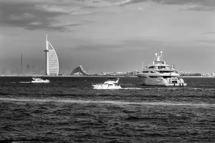 Framed Print : Dubai city - amazing city center skyline and famous Jumeirah beach at sunset, United Arab Emirates Framed Print : Dubai city - amazing city center skyline and famous Jumeirah beach at sunset, United Arab Emirates