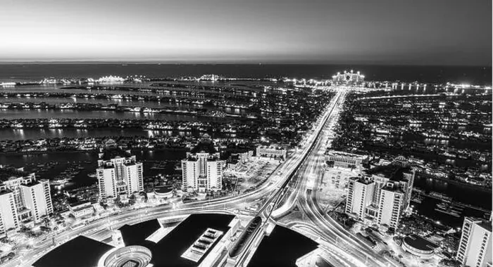 Framed Print : Dubai city center view at sunrise, United Arab Emirate Framed Print : Dubai city center view at sunrise, United Arab Emirate