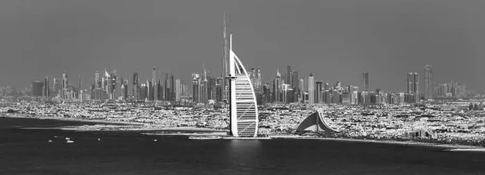 Framed Print : Dubai city center view at sunrise, United Arab Emirate Framed Print : Dubai city center view at sunrise, United Arab Emirate