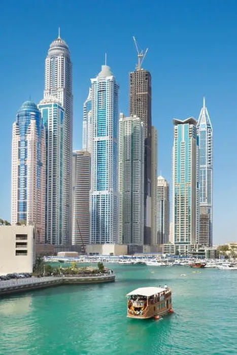 Framed Print : Dubai skyline - Marina, United Arab Emirates Framed Print : Dubai skyline - Marina, United Arab Emirates