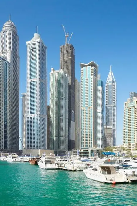 Framed Print : Dubai skyline - Marina, United Arab Emirates Framed Print : Dubai skyline - Marina, United Arab Emirates