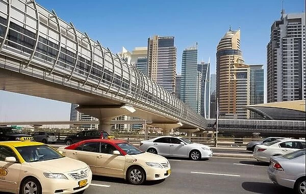 Dubai transport - Sheikh al Zayed road, United Arab Emirates
