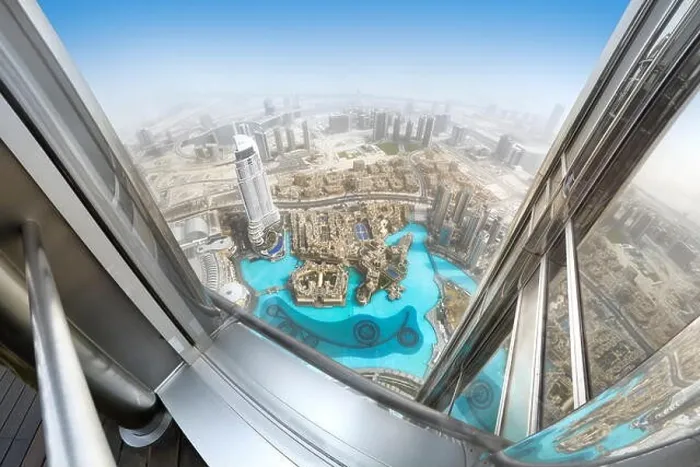 Framed Print : Dubai - view from Burj Khalifa Tower, United Arab Emirates Framed Print : Dubai - view from Burj Khalifa Tower, United Arab Emirates
