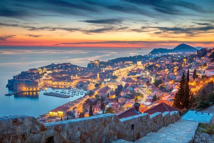 Framed Print : Dubrovnik, Croatia. Beautiful romantic old town of Dubrovnik during sunset Framed Print : Dubrovnik, Croatia. Beautiful romantic old town of Dubrovnik during sunset