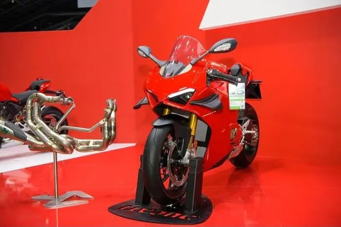 Framed Print : Ducati Panigale V4 Motorcycles on display at THE 41st BANGKOK INTERNATIONAL MOTOR SHOW 2020 on July 14 Framed Print : Ducati Panigale V4 Motorcycles on display at THE 41st BANGKOK INTERNATIONAL MOTOR SHOW 2020 on July 14
