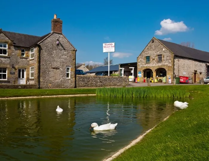 Framed Print : The duck pond in Hartington village in the Peak District National Park Derbyshire England UK Framed Print : The duck pond in Hartington village in the Peak District National Park Derbyshire England UK