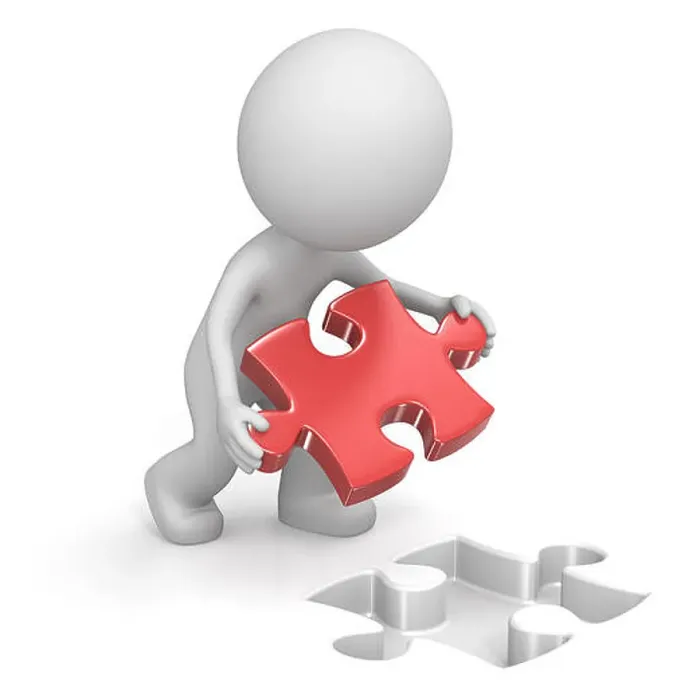 Framed Print : The dude putting puzzle piece in place. Red Framed Print : The dude putting puzzle piece in place. Red