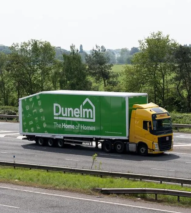 Framed Print : Dunelm lorry, M40 motorway, Warwickshire, UK Framed Print : Dunelm lorry, M40 motorway, Warwickshire, UK