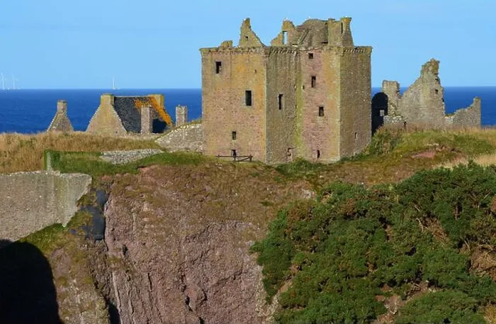 Framed Print : The Dunnottar Castle in Stonehaven, a Scottish historical landmark Framed Print : The Dunnottar Castle in Stonehaven, a Scottish historical landmark