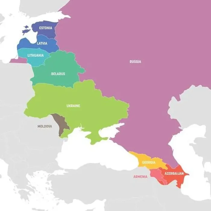 Framed Print : East Europe Region. Colorful map of countries in eastern Europe Framed Print : East Europe Region. Colorful map of countries in eastern Europe