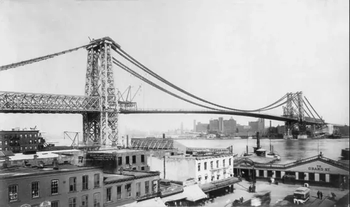 Framed Print : East River Bridge, New York City 1913 Framed Print : East River Bridge, New York City 1913
