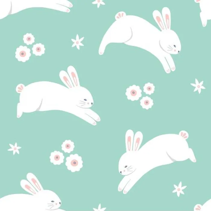 Framed Print : Easter bunny pattern. Cute vector seamless repeat design background Framed Print : Easter bunny pattern. Cute vector seamless repeat design background