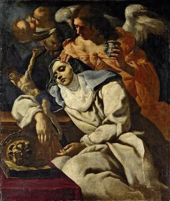 Framed Print : Ecstasy of St Mary Magdalene de Pazzi - by Alessandro Rosi