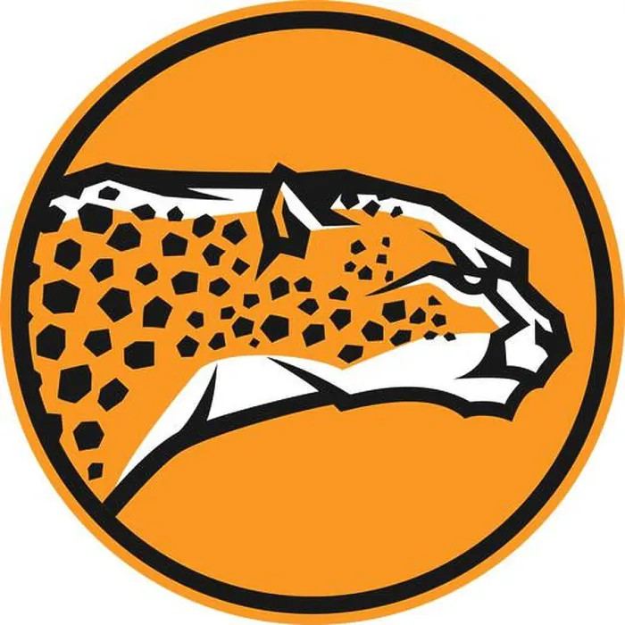 Framed Print : Edgy Design of Cheetah Round Logo Framed Print : Edgy Design of Cheetah Round Logo