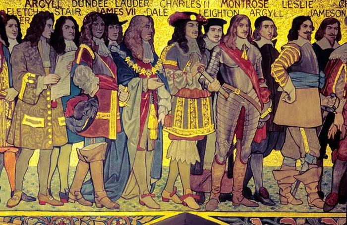 Framed Print : Edinburgh Scottish National Portrait Gallery mosaic Frieze depicting important famous characters from Scottish history Framed Print : Edinburgh Scottish National Portrait Gallery mosaic Frieze depicting important famous characters from Scottish history