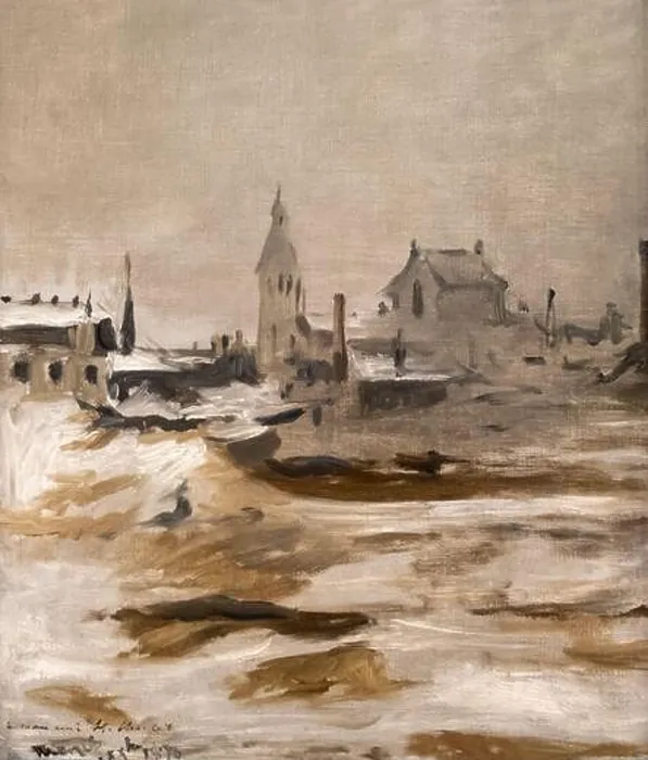 Framed Print : Effect of Snow at Petit Montrouge by Edouard Manet- Oil Painting Artwork Framed Print : Effect of Snow at Petit Montrouge by Edouard Manet- Oil Painting Artwork