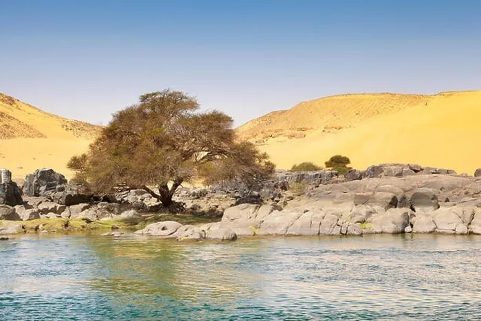 Framed Print : Egypt - bank of the Nile River, protected area of the First Cataract Framed Print : Egypt - bank of the Nile River, protected area of the First Cataract