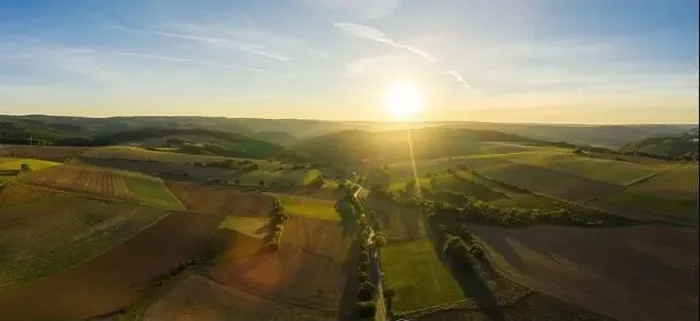 Framed Print : the Eifel National Park - aerial drone shot