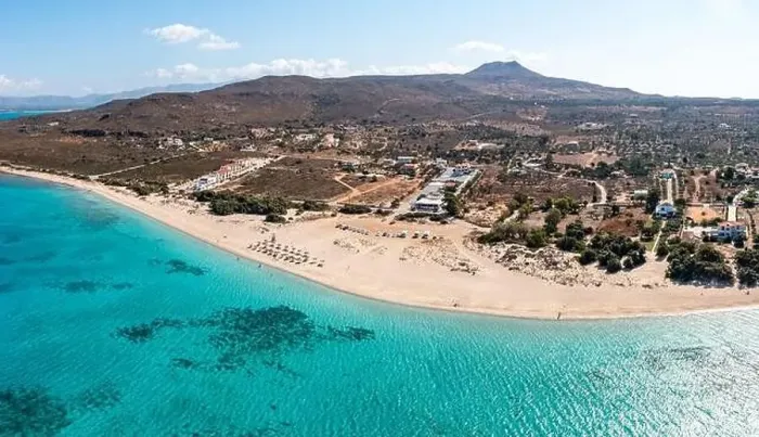 Framed Print : Elafonisos island, Greece. Sandy beach Kato Nisi Framed Print : Elafonisos island, Greece. Sandy beach Kato Nisi