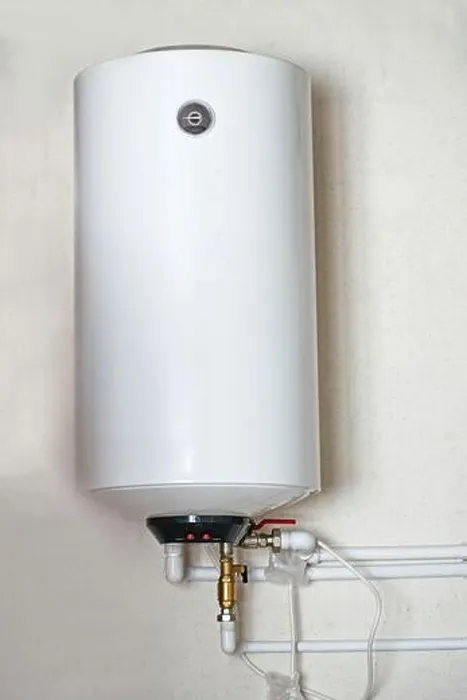 Framed Print : Electric water heater boiler on the wall in the house Framed Print : Electric water heater boiler on the wall in the house